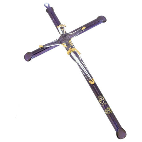 GlassOfVenice Murano Glass Wall Crucifix