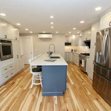 Jarrettsville Kitchen with Hidden Pantry & Blue Island