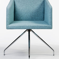Box Swivel Armchair by B&T - Dining Chairs