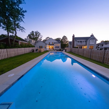 Barrington, IL Lap Pool with Interior Hot Tub