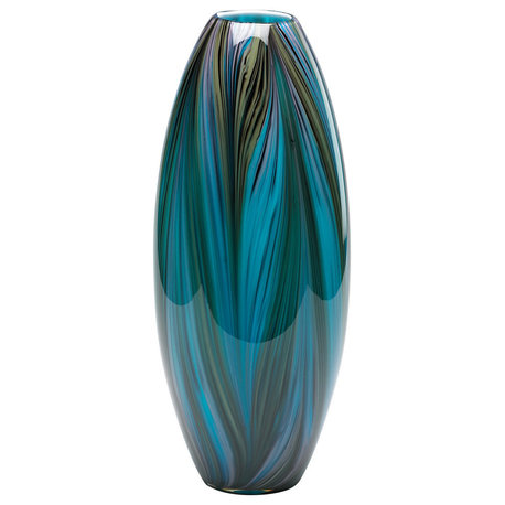 Peacock Feather Vase