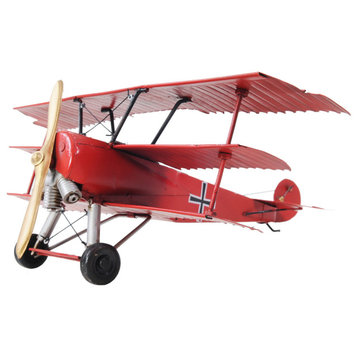 1917 Red Baron Fokker Triplane Collectible Metal scale model Airplane