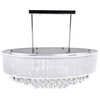 Radiant 9 Light Drum Shade Chandelier With Chrome Finish