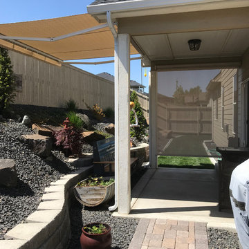 Instant Shade with Retractable Awning and Solar Shade