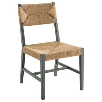 Bodie Wood Dining Chair, Light Gray Natural