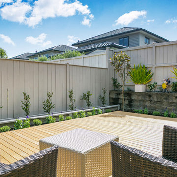 A tiny back garden