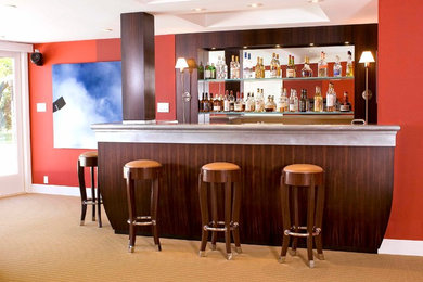 Inspiration for a timeless home bar remodel in San Francisco