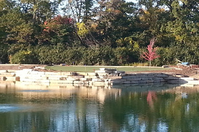 Design ideas for a large modern landscaping in Milwaukee.