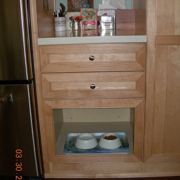 Beautiful Functional Kitchen with Cat Cabinet