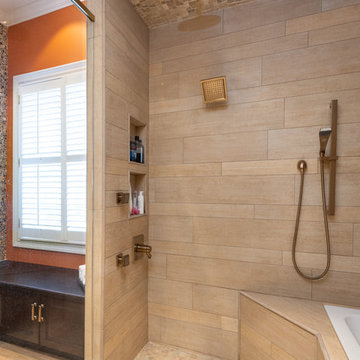Vanessa and Andrews Master Bath - Private Home - Knoxville, Tennessee