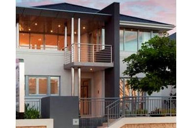 Design ideas for a contemporary home design in Perth.