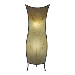 Eangee Home Designs Flower Bud Floor Lamp | Natural - Floor Lamps
