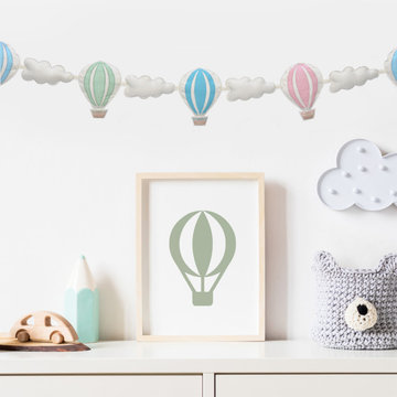 Hot Air Balloon Garland - Viaan's Nursery