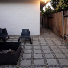 pavers rocks instead of concrete