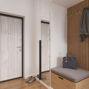 Compact 2-bedroom Apartment 37 sq.m in Scandinavian Style