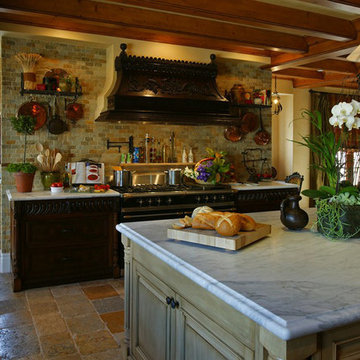Stone Floor – Antique, Reclaimed Limestone ‘Dalle de Bourgogne’ pavers