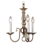 Livex Lighting - Williamsburgh Mini Chandelier, Antique Brass - Simple, yet refined, the traditional, colonial mini chandelier is a perennial favorite. Part of the Williamsburgh series, this handsome mini chandelier is a timeless beauty.