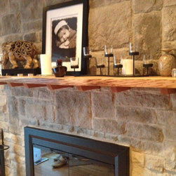 Urban Tree Salvage - Solid Wood Reclaimed Mantle - Fireplace Accessories