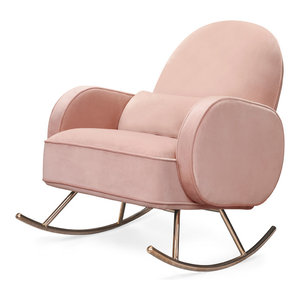 velvet nursing chair