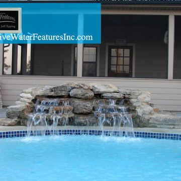 Small pool waterfall