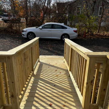 Pressure treated wood Handicap Ramp