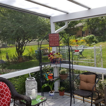 Cincinnati, OH, Lumon Patio Cover Project -- how light changes everything!