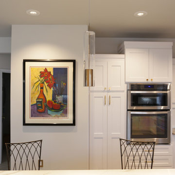 White & Brass Kitchen Remodel