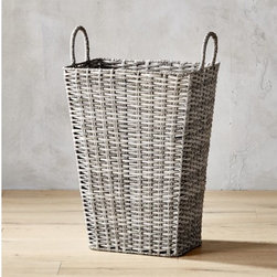 Sydney Grey Hamper | CB2 - Storage And Organization