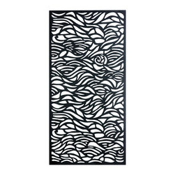 Ocean Swell Black Screen 2410 x 1205mm - Screen Doors