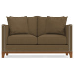 Apt2B - Apt2B La Brea Apartment Size Sofa, Mocha, 72"x39"x31" - The La Brea Apartment Size Sofa combines old-world style with new-world elegance, bringing luxury to any small space with its solid wood frame and silver nail head stud trim.