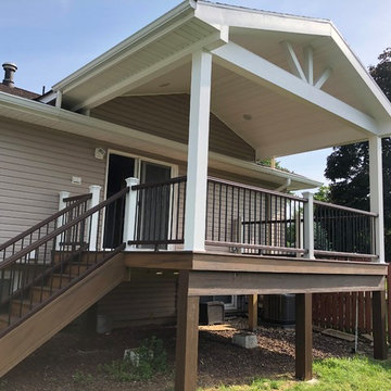 Roof structures over decks