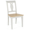 Beaufort White Farmhouse Wooden Dining Chairs, Set of 2