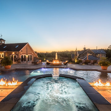 The Ultimate Outdoor Living: Sports Court, Pavilion, Pool, Spa and Pond