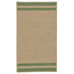 Colonial Mills - Denali End Stripe Rug, Moss Green 8'x11' - Denali End Stripe - Moss Green 8'x11'DE45R096X132S Denali End Stripe - Moss Green 8'x11' Rug, 100% Polypropylene - Rectangle. Understated show-stopper. Double-striped. Classic design matches your home. Put it under dining room table. Accentuate your sunroom. Refine your patio. Neutral base color . Muted accents.  Stain/Fade/Mildew Resistant: This item maintains its color  and holds up well in damp spaces such as bathrooms, basements, kitchens and even outdoors, Reversible: This rug is crafted to last  and last. Reversibility adds longevity with twice the wear and tear.