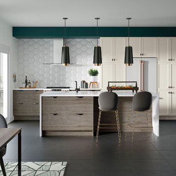 Kitchen Craft Cabinetry: Two-Tone Modern Kitchen
