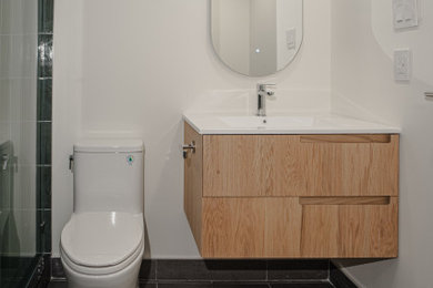 Inspiration for a modern bathroom remodel in Toronto