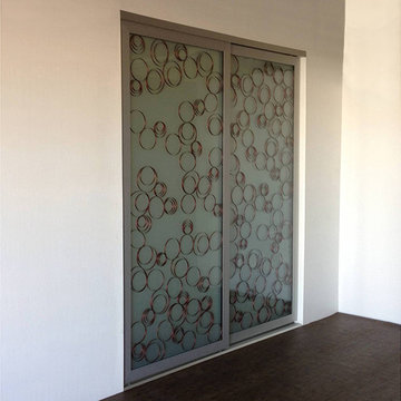 Ellipsed Wood Rings - Sliding Closet Doors / Room Dividers