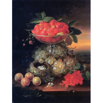 George Forster Still Life With Fruit and Nest of Eggs Wall Decal