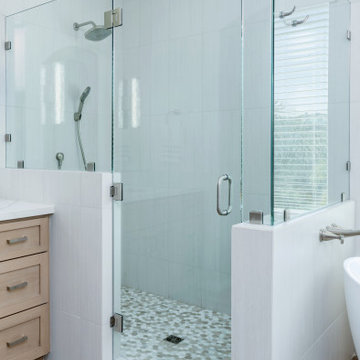 Hidden shampoo shelf Scripps Ranch Master Bath Remodel – A Chic & Classy Spa Ret