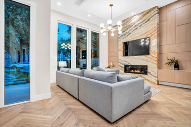 Living room - contemporary living room idea in Vancouver