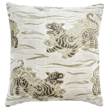 The Pillow Collection White Carlos Throw Pillow, Cloud 22"