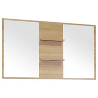 Greenville 51.25" Rectangular Mirror, Light Oak