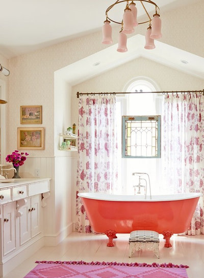 Морской Ванная комната by Alison Kandler Interior Design