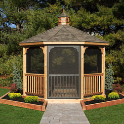 12&prime; Wood Octagon Gazebo Kit - Gazebos