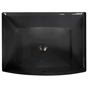 KOHLER K-2355-7 Archer Undermount Bathroom Sink, Black