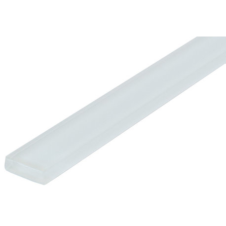 1"x12" Crystal Glass Liner, Set Of 10, White