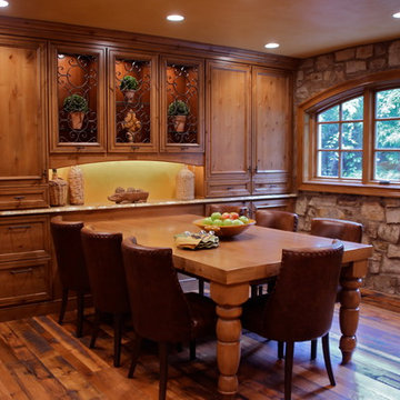 Mediterranean Luxury Kitchen Remodel | Stone Accents & Arched Detailing