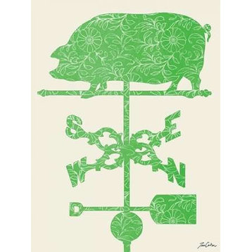 "Weather Vane Hog" Poster Print by Tina Carlson, 9"x12"