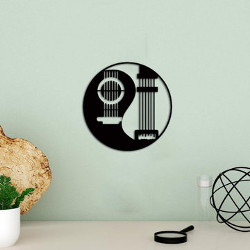 Music instrument wall art