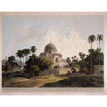 "Mausoleum At Chunar Gar Poster" Print by Thomas and Wm Daniells, 11"x14"
